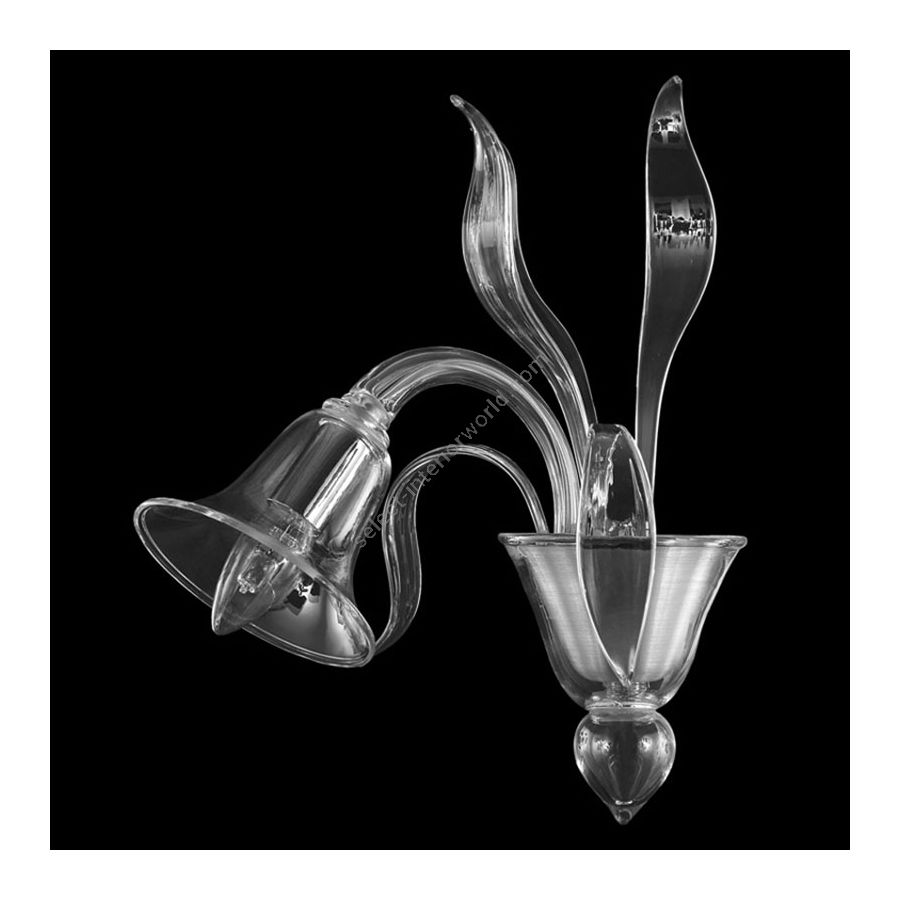 Clear Glass / 1 light (cm.: 40 x 25 x 40 / inch.: 15.8" x 9.8" x 15.8")