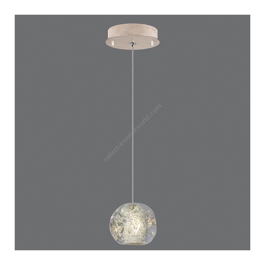 Gold-toned silver leaf finish