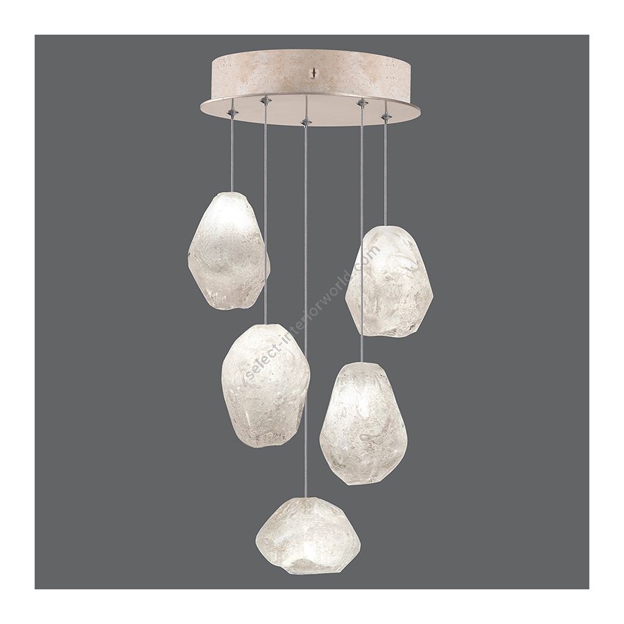 Gold-toned silver leaf finish