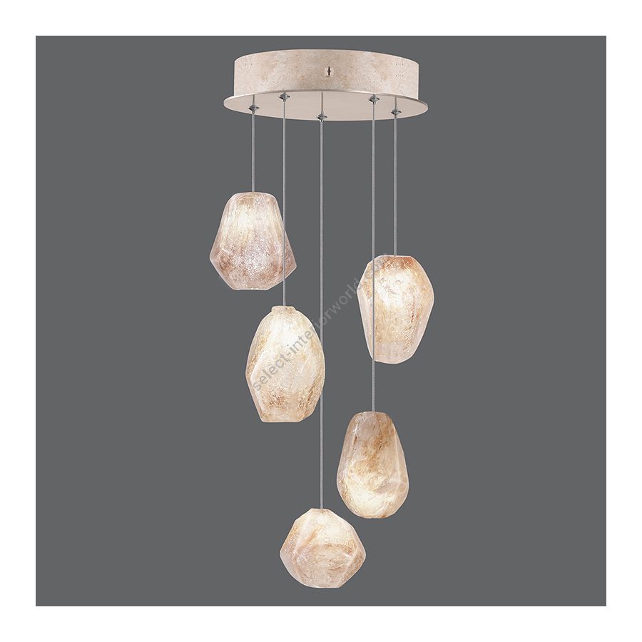 Gold-toned silver leaf finish