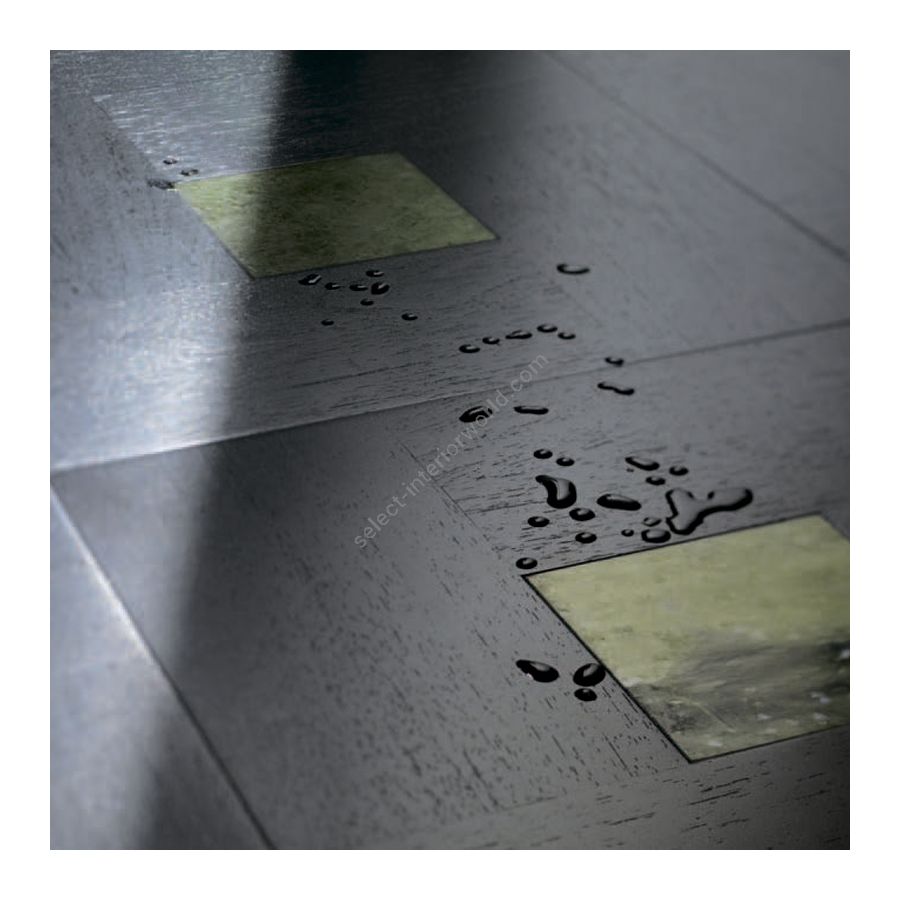 Wood Finish: Wengè Dark; Marble Finish: Green