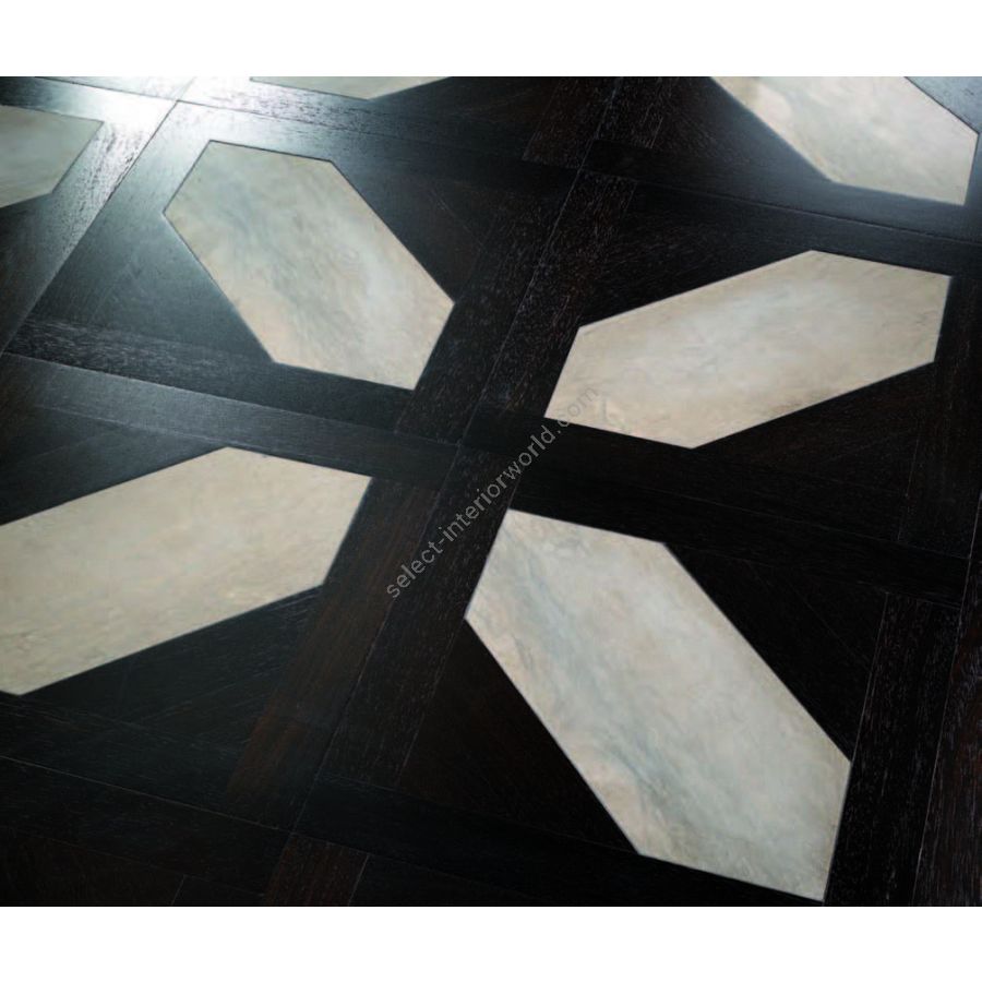 Wood Finish: Dark Wengè; Marble Finish: Brown