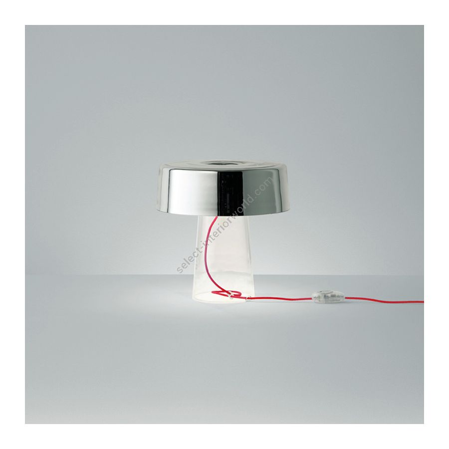 Mirror lampshade / Red cable