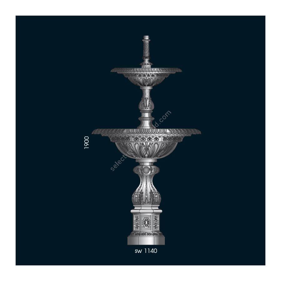 Size - cm.: H 190 x W 114 / inch.: H 75" x W 45"