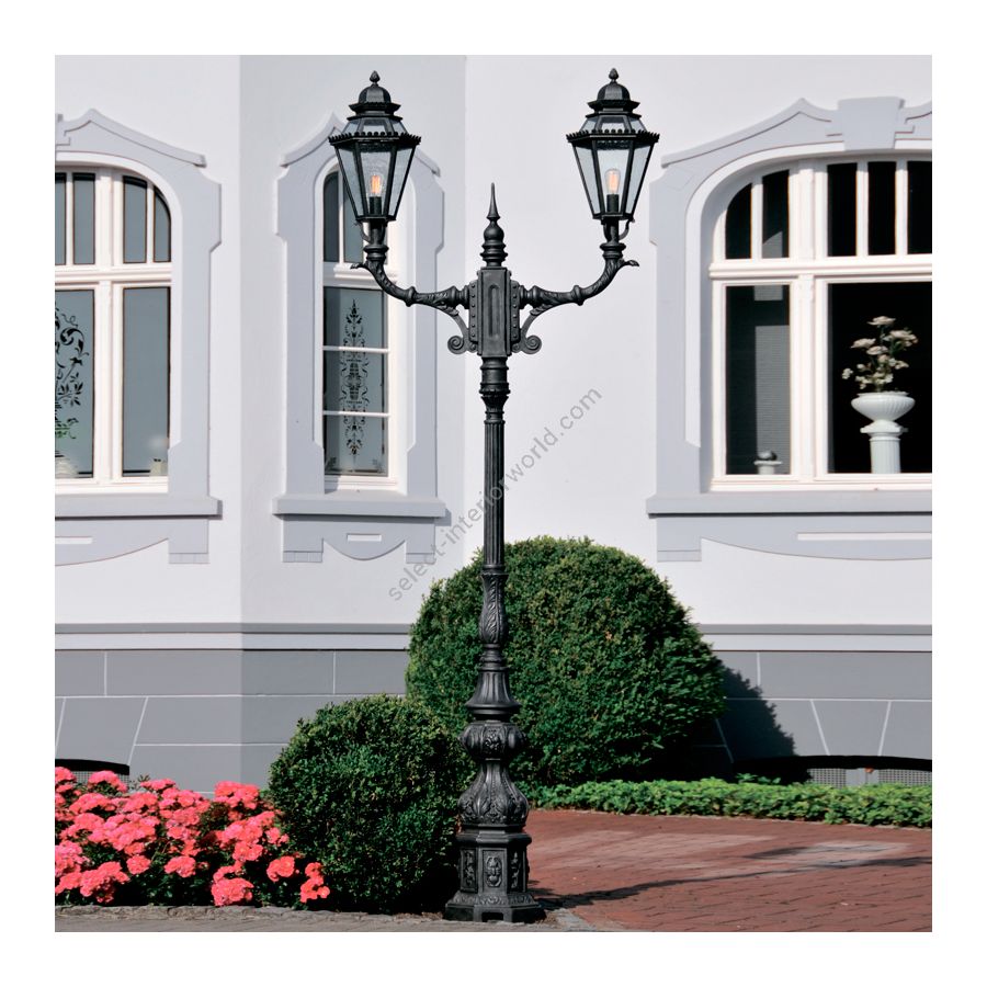 Iron nature finish, 2 lights ( cm.: H 342 / inch: H 134.6")