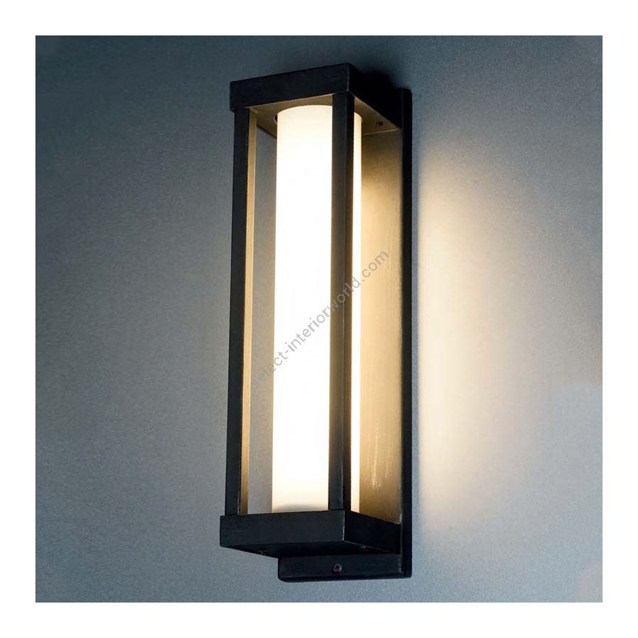 Wall LED lamp, water-resistance, contemporary style, iron nature finish