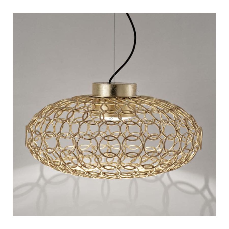 Suspension lamp / Gold leaf finish