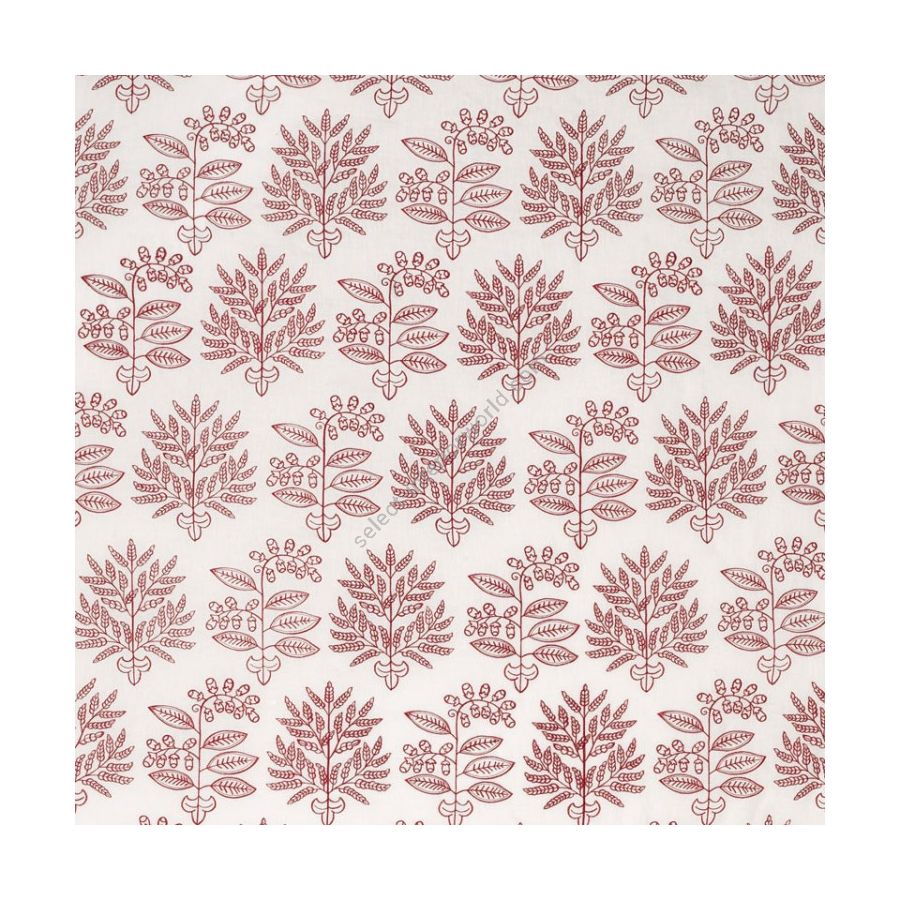 Tinos Embroidered Linen - Red (RE)