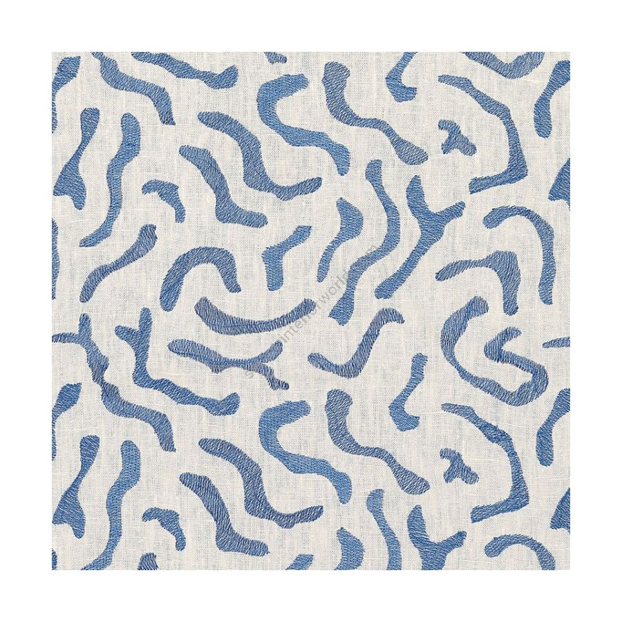 Detail - Embroidered Linen - Blue (BL)
