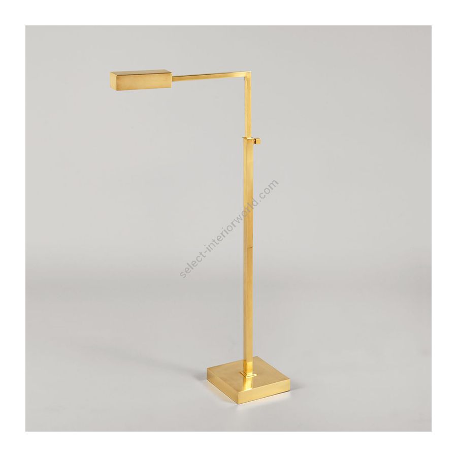 Floor Lamp with Hood / Brass finish