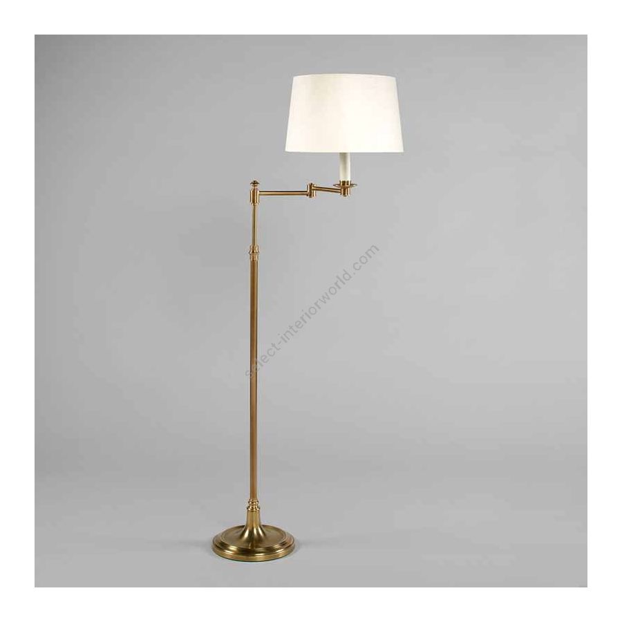 Floor lamp / Brass finish / Lily Linen lampshade