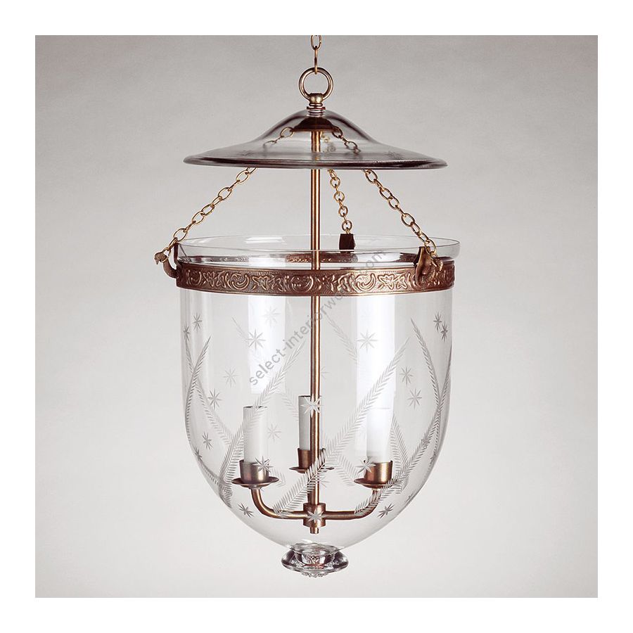 Lantern / Etched stars glass type