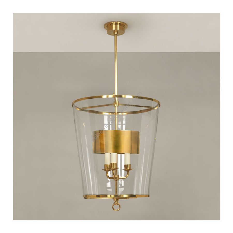 Lantern / Brass finish / With shade