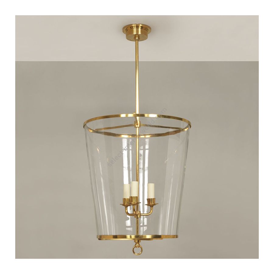 Lantern / Brass finish / cm.: 88.4 (H1/50.9) x 41.5 x 41.5 / inch.: 34.8" (H1/20") x 16.3" x 16.3"