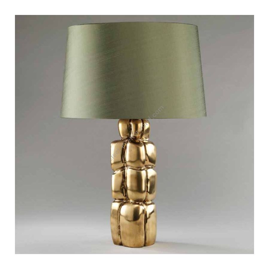 Lampshade: colour - Military Green , material - Silk