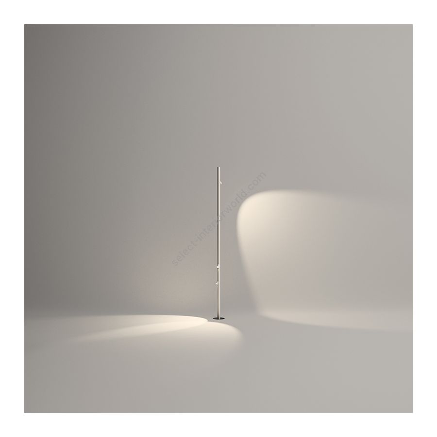 Outdoor floor led lamp / Off-white finish / 3 lights (cm.: 215 x 15 x 15)