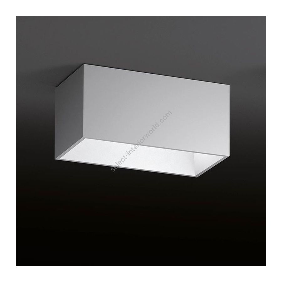 Flush mount led lamp / White finish / cm.: 40 x 80 x 40