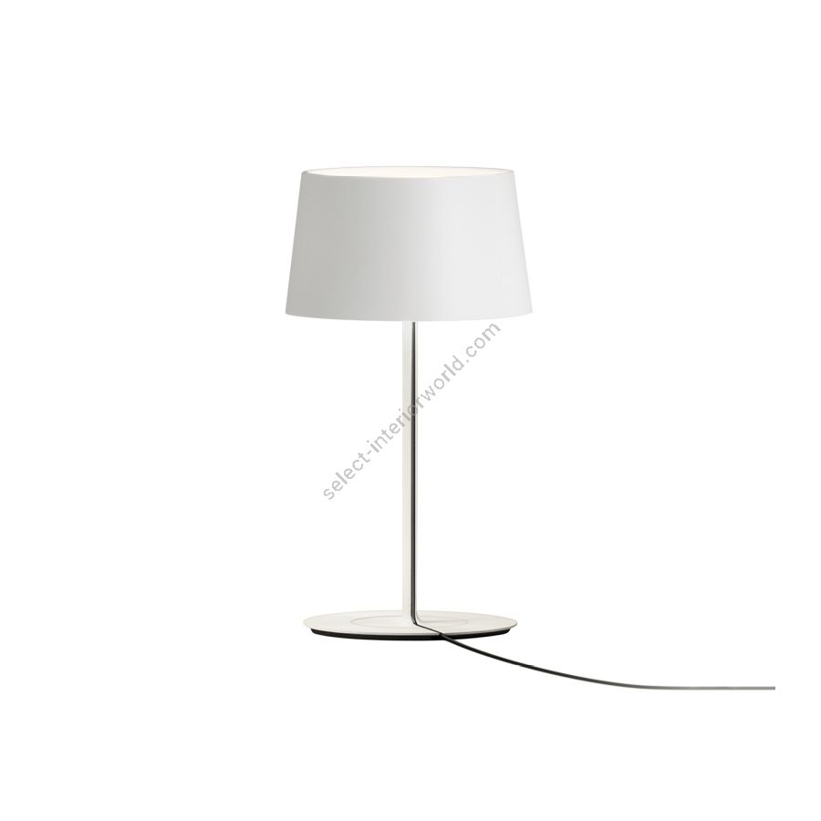 Table lamp / White finish / Screen Shade / Size (HxWxD) cm.: 41 x 22 x 22