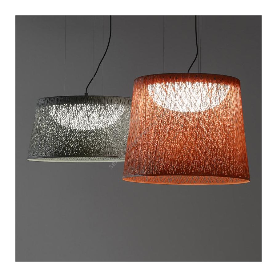 Outdoor hanging lamp / Green M1 and Ocre Red finishes
