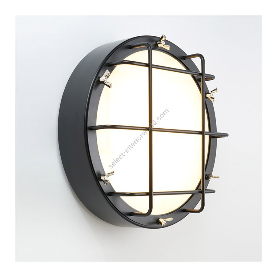 Ceiling or wall lamp / IP 20 / Jet black finish