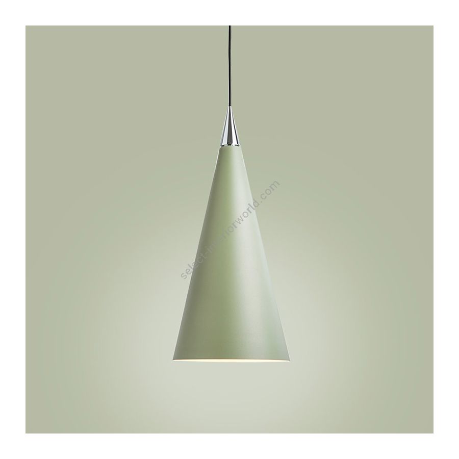 Suspension lamp / Sage green finish