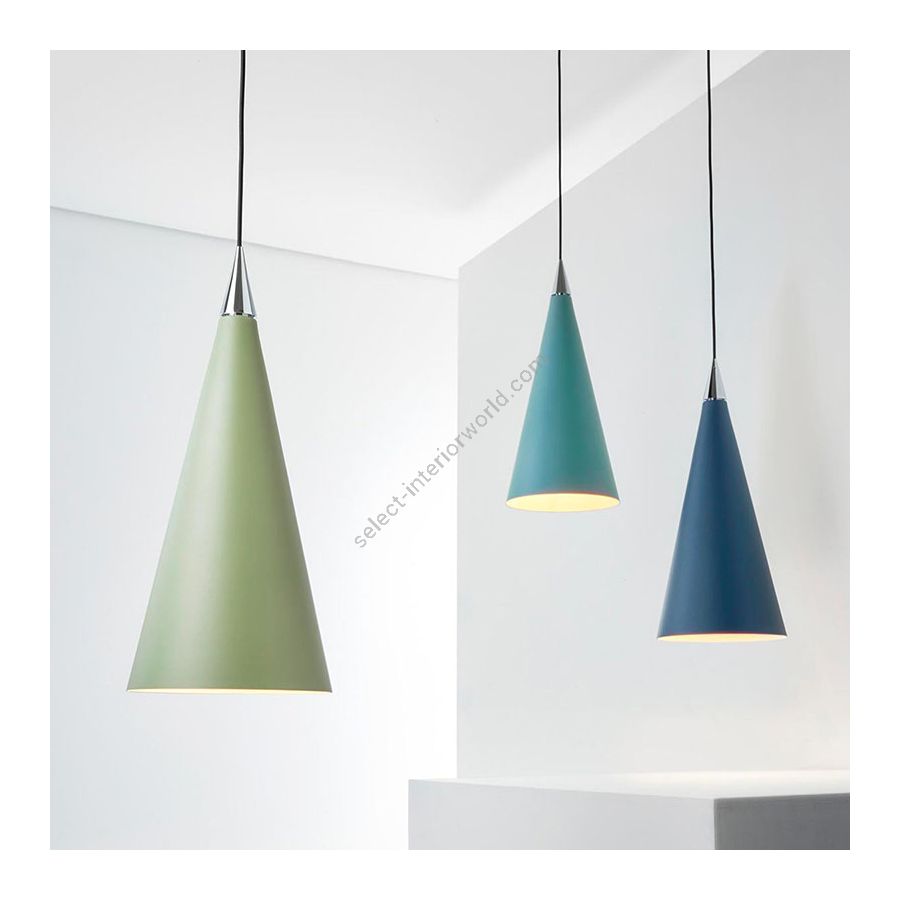 Suspension lamp, Sage green / Artic green / Ocean blue finish