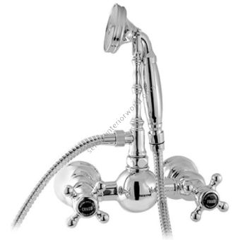 Bronces Mestre / Bath-Shower Fittings / Shower mixer with black porcelain 035019.N00.50