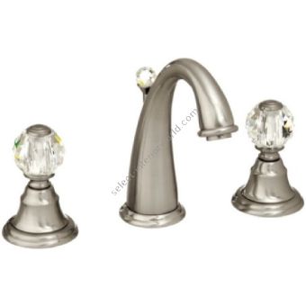 Bronces Mestre / Washbasin Fittings / Three holes basin set with Swarovski crystal 037101.000.62