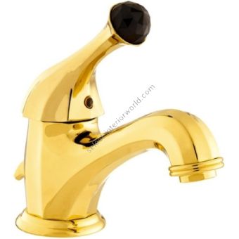 Bronces Mestre / Washbasin Fittings / Basin monolever mixer with Swarovski black crystal 038103.N00.00