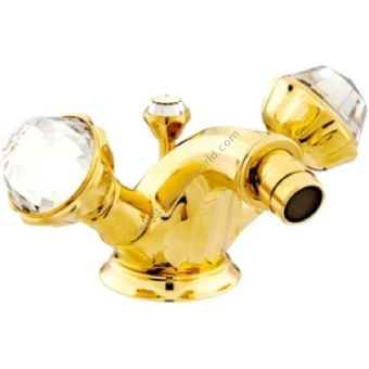Bronces Mestre / Bidet Fittings / One hole bidet mixer with Swarovski crystal 038225.A00.00