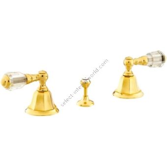 Bronces Mestre / Bidet Fittings / Three holes bidet set with Swarovski crystal 038622.D00.00
