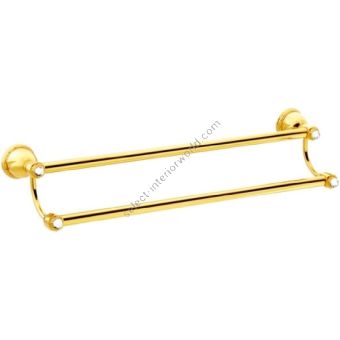 Bronces Mestre / Towel Holders / Double towel rail 600mm with Swarovski crystal 051279.000.01