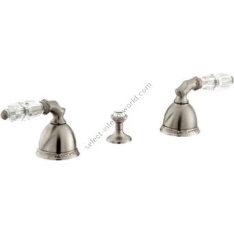 Bronces Mestre / Bidet Fittings / Three holes bidet set with Swarovski crystal 051622.B00.62
