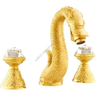 Bronces Mestre / Washbasin Fittings / Three holes basin set with Swarovski crystal 059201.E00.00