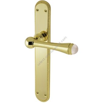 Bronces Mestre / Door Handles / Metropolis with pink quartz stone 0A4085.QTP.01