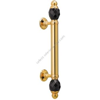 Bronces Mestre / Door Handles / Clasica 340mm on rosettes with Swarovski black crystal 0N4761.N00.01