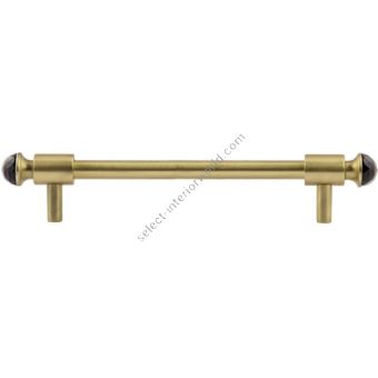 Bronces Mestre / Furniture Handles / Clasica with black Swarovski crystal 160mm between centers 0T5000.SN160.30