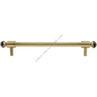 Mestre / Furniture pull handles and knobs / Wardrobe pull with black Swarovski crystal 192mm between centers 0T5000.SN192.30