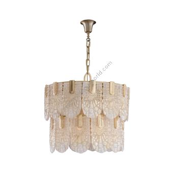 Mariner / Pendants & Suspension Lights / Casted Bronze & Venetian glass 20123.0