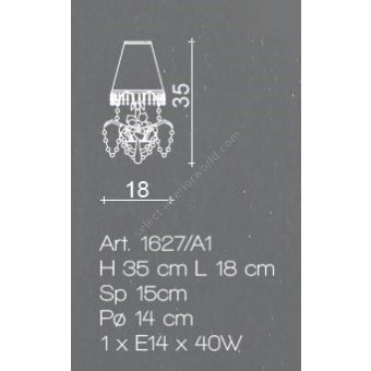 Il Paralume Marina / Wall Lamp / 1627/A1