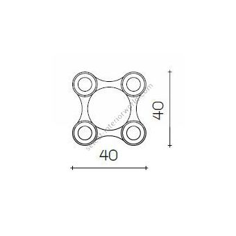 Il Paralume Marina / Ceiling Lamp / 2196/BI