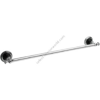 Bronces Mestre / Towel Holders / Towel rail 600mm with black porcelain twisted 233572.NSL0.50