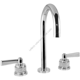 Bronces Mestre / Washbasin Fittings / Three holes basin set with Swarovski 271001.PH0.50