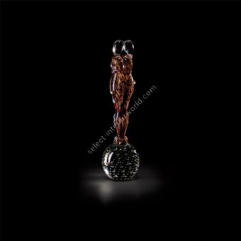 Italian Luxury Lighting / Figurative Sculptures / Embrace of Two Lovers in Murano Glass 4669 1 AVV