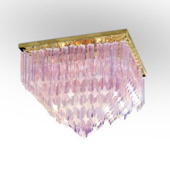 Patrizia Volpato / Semi-Flush Mounts / Cristalli Murano Glass 24 Karat Gold PV-5050-PL