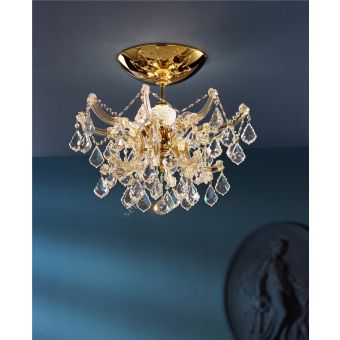 Italian Luxury Lighting / Semi-Flush Mounts / Maria Theresa Ceiling 4 Lights 7001 004