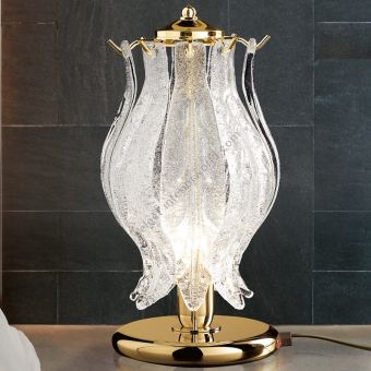 Patrizia Volpato / Table Lamps / Petali Handcrafted Murano Glass 24 Karat Gold PV-8002-L