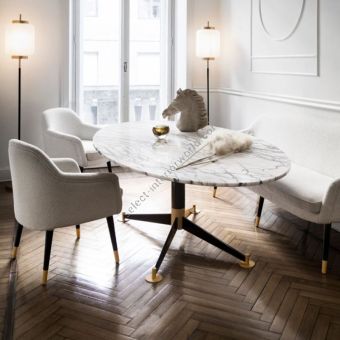 DOM Edizioni / Dining Tables / Filippo Elliptic Bicoloured Base