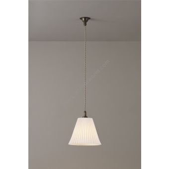 Original BTC / Pendants & Suspension Lights /  Antique Brass Pleat Large