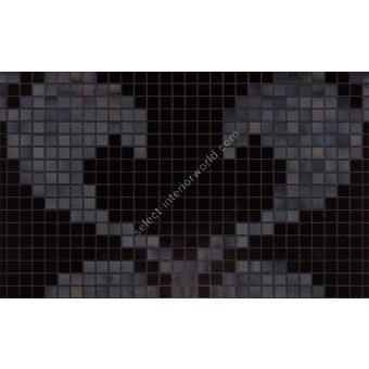 Bisazza / Mosaico - Decorations / Hearts New Black (Modern)